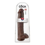 Pipedream King Cock 15" Cock Wtih Balls - Brown