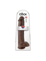 Pipedream King Cock 15" Cock Wtih Balls - Brown