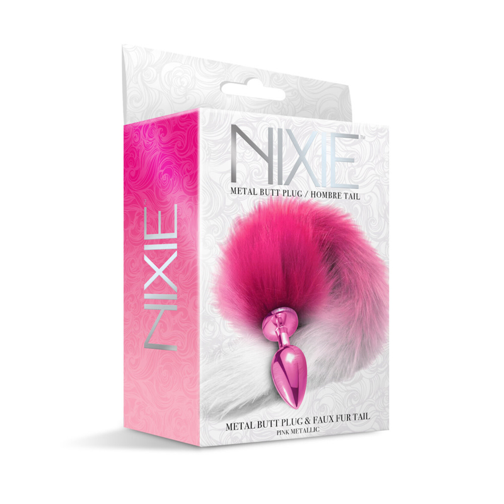 Nixie Nixie Metal Butt Plug With Faux Fur Ombre Tail Medium