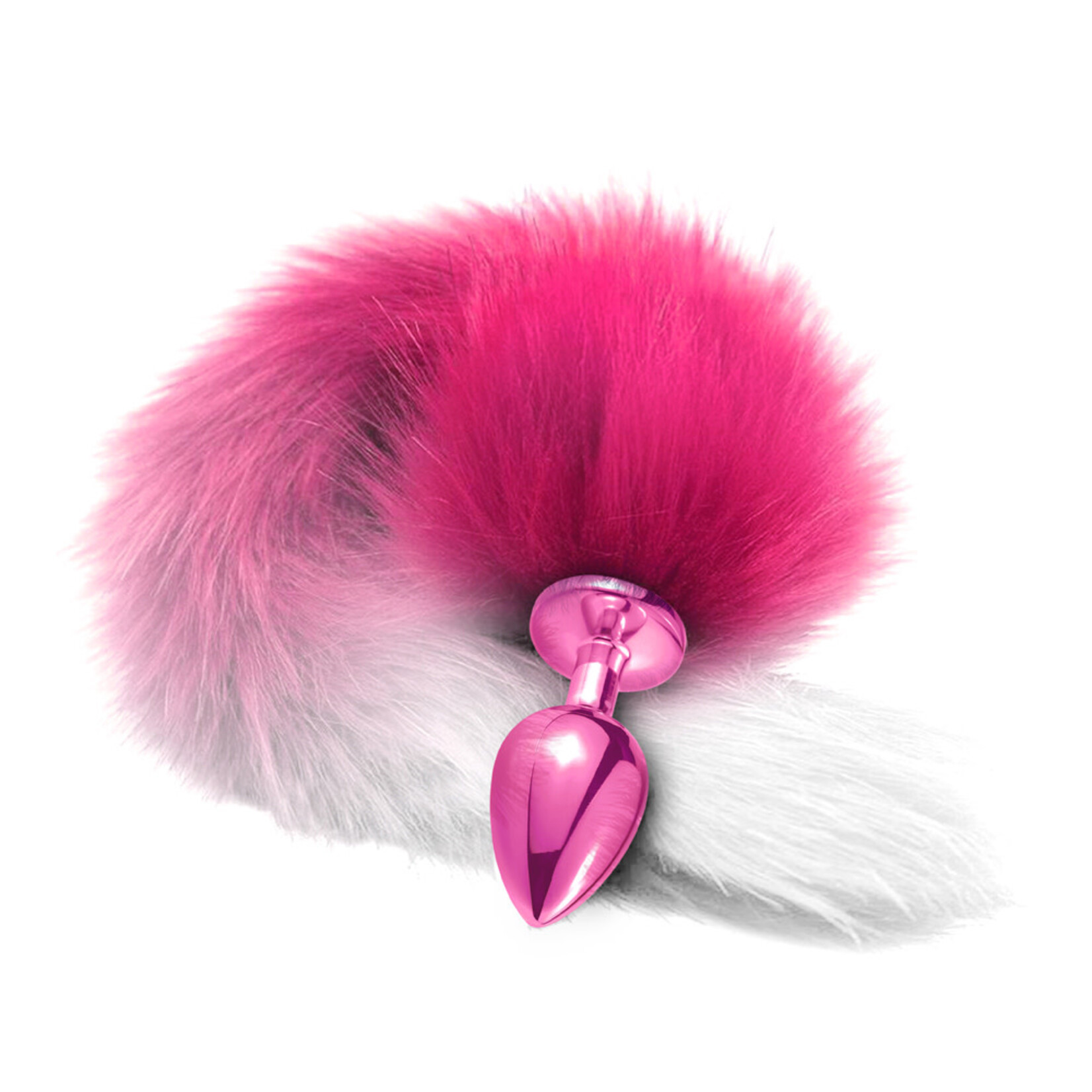 Nixie Nixie Metal Butt Plug With Faux Fur Ombre Tail Medium