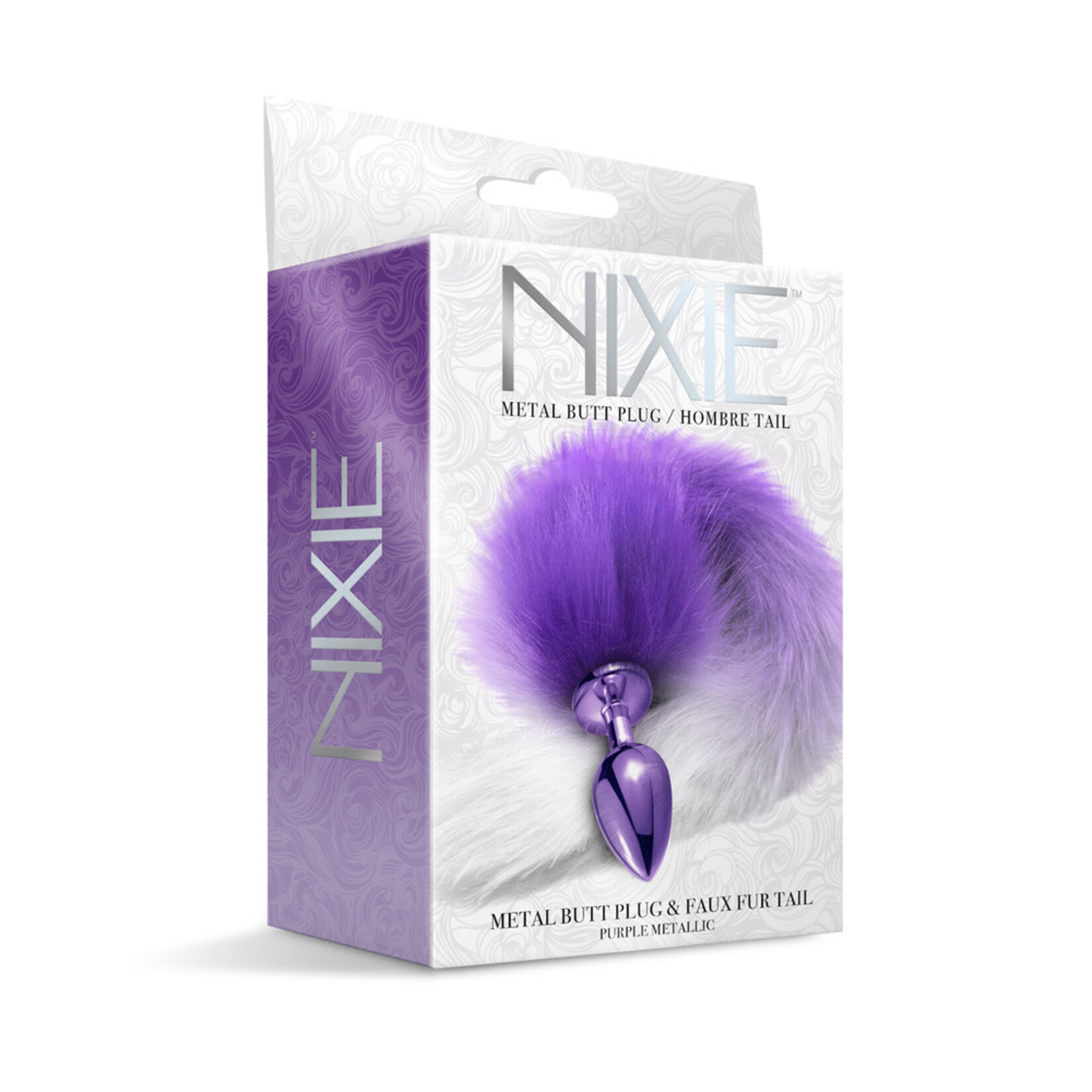 Nixie Nixie Metal Butt Plug With Faux Fur Ombre Tail Medium