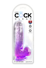 Pipedream King Cock Clear 6" With Balls