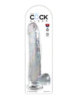 Pipedream King Cock Clear 11" With Balls Clear