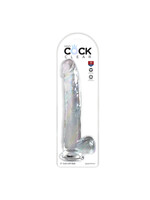 Pipedream King Cock Clear 11" With Balls Clear
