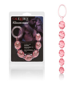 California Exotic Novelties Swirl Pleasure Beads - Pink