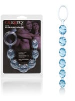 California Exotic Novelties Swirl Pleasure Beads - Blue