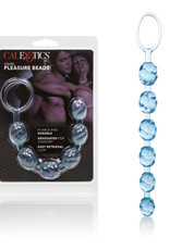 California Exotic Novelties Swirl Pleasure Beads - Blue