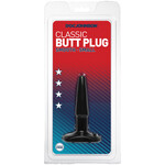 Doc Johnson Classic Butt Plug Smooth - Small - Black
