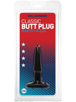 Doc Johnson Classic Butt Plug Smooth - Small - Black