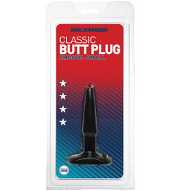 Doc Johnson Classic Butt Plug Smooth - Small - Black