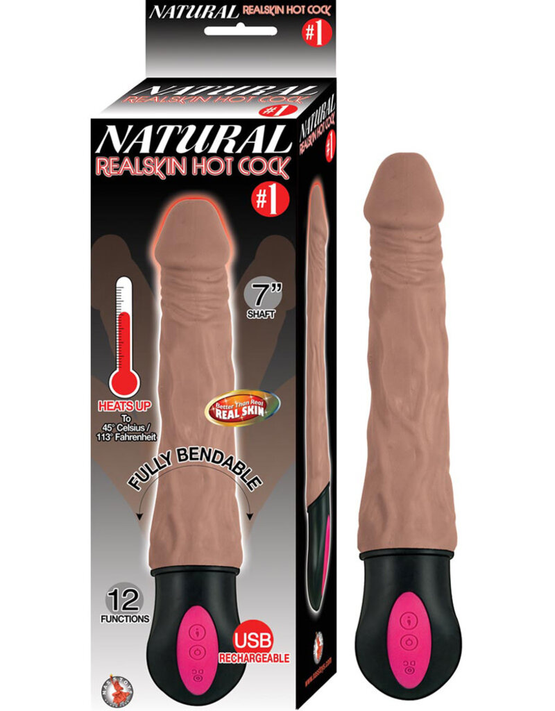NassToys Natural Realskin Hot Cock #1 - Brown