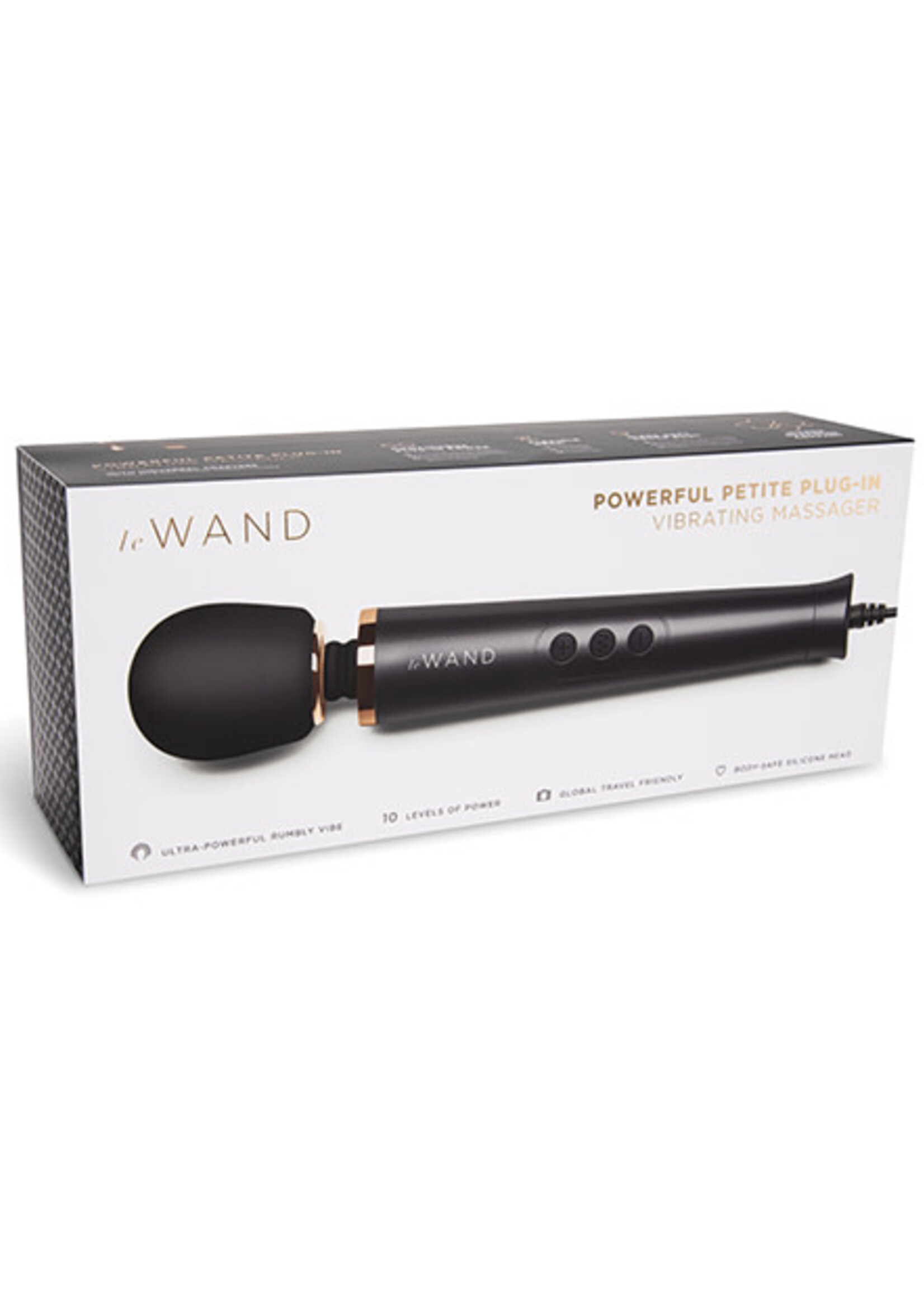 Le Wand Le Wand Powerful Petite Plug-In Massager - Black