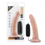 Blush Novelties Dr. Skin - Dr. Dave - 7 Inch Vibrating Cock With Suction Cup