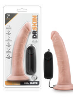 Blush Novelties Dr. Skin - Dr. Dave - 7 Inch Vibrating Cock With Suction Cup