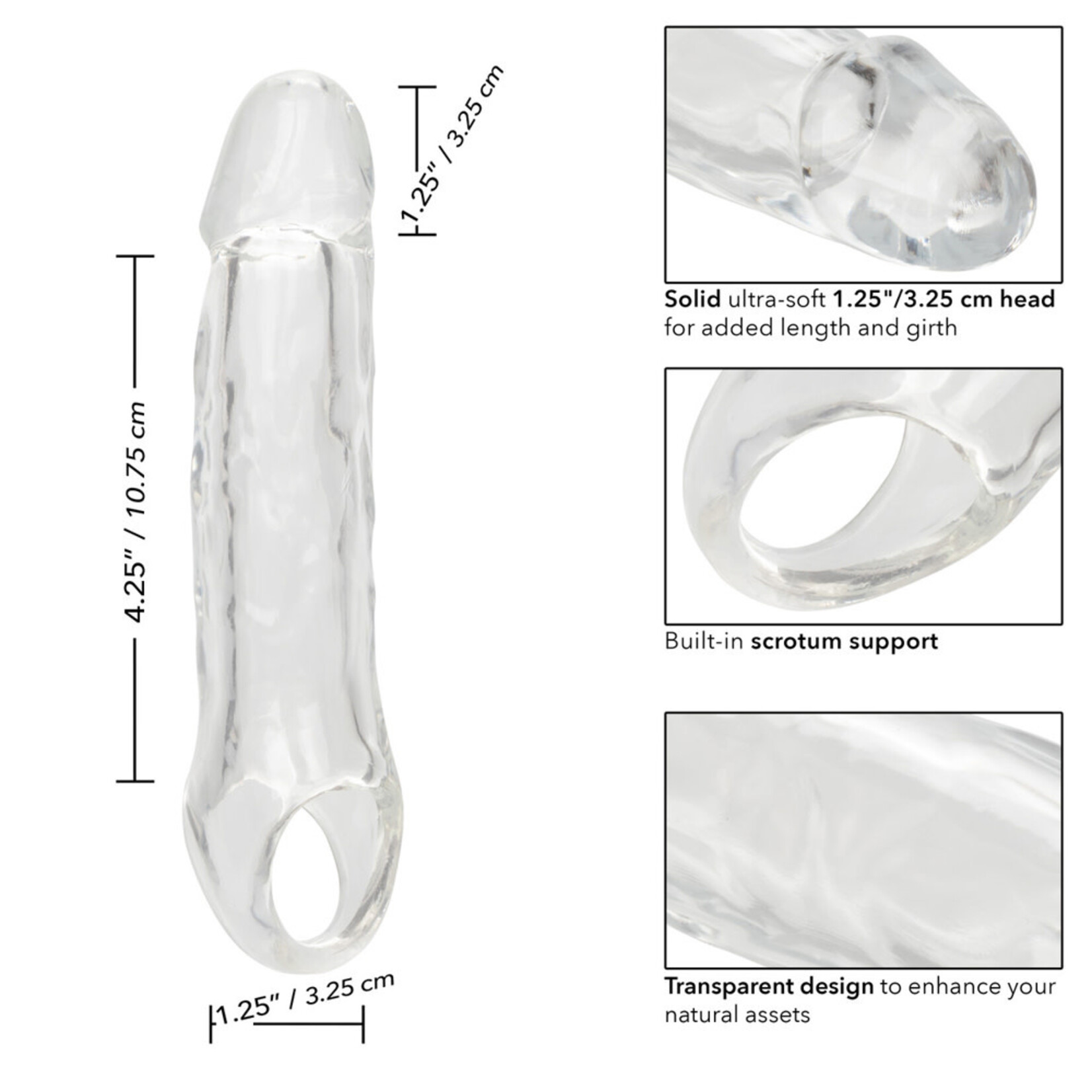 Calexotics Performance Maxx Clear Extension 5.5"