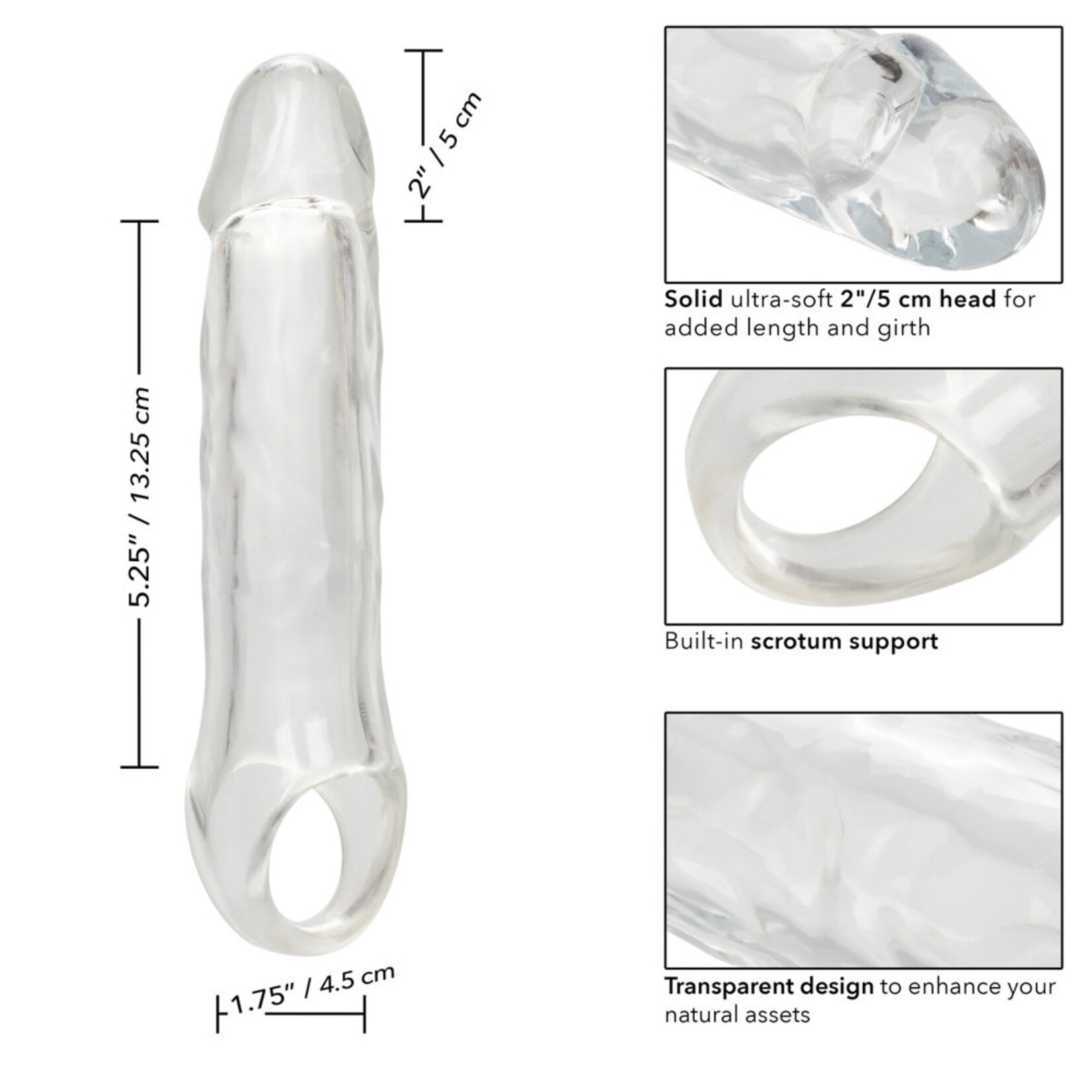 Calexotics Performance Maxx Clear Extension 7.5"