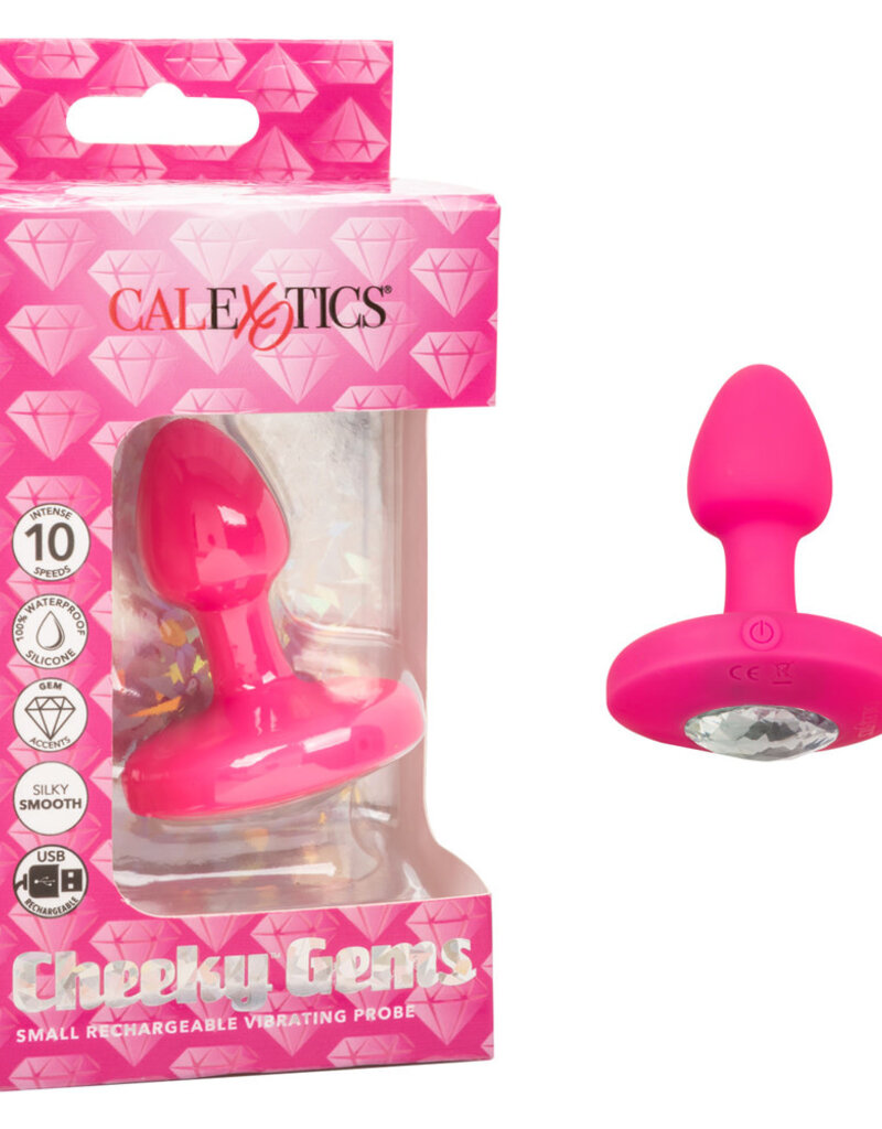 Calexotics Cheeky Gems Small Rechargeable Vibrating Probe