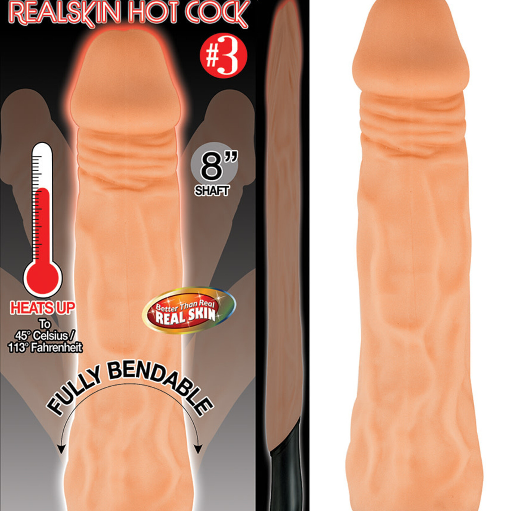 NassToys Natural Realskin Hot Cock #3 - Flesh