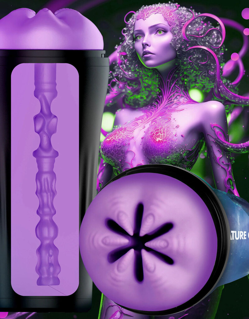 XR Brands Creature Cocks Wormhole Alien Stroker - Purple