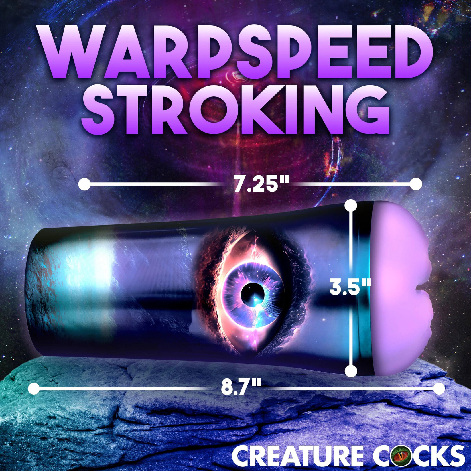 XR Brands Creature Cocks Wormhole Alien Stroker - Purple