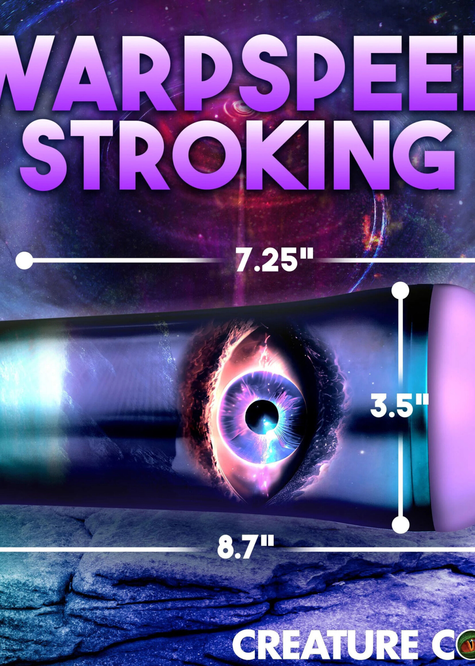 XR Brands Creature Cocks Wormhole Alien Stroker - Purple