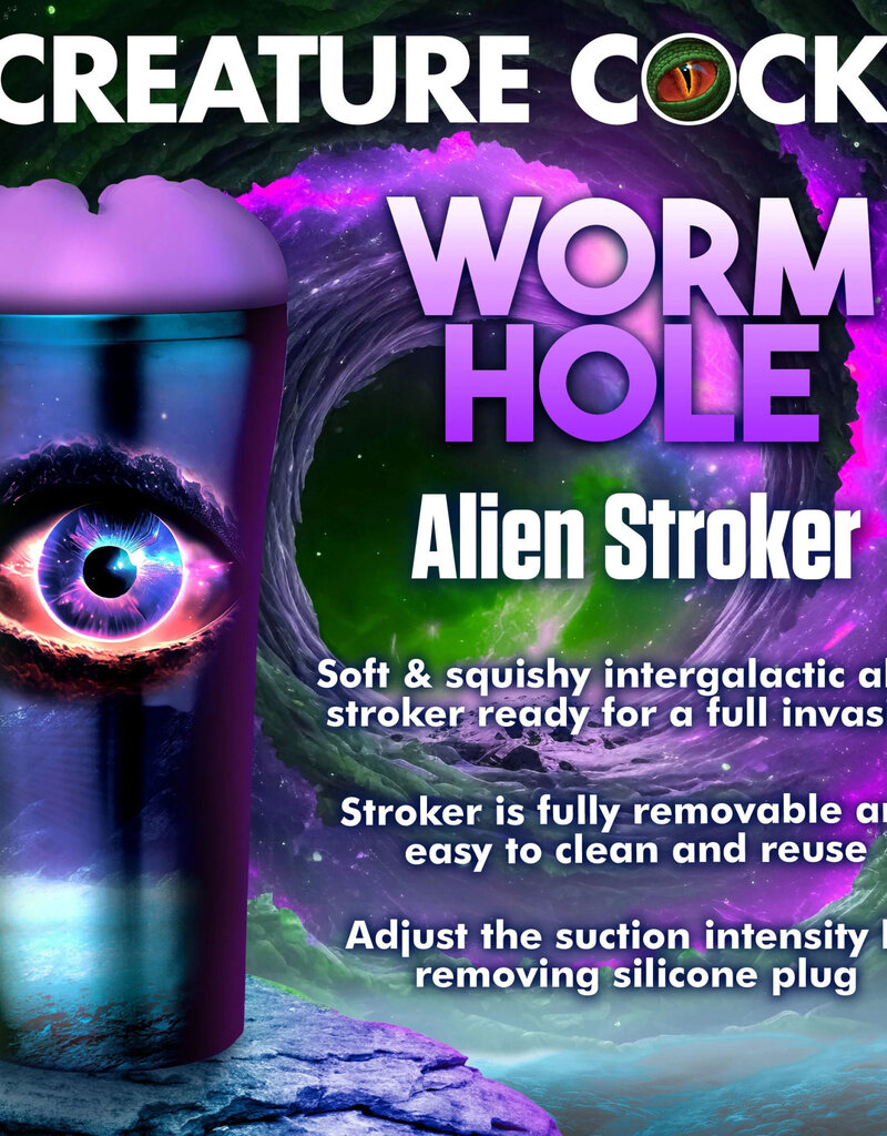 XR Brands Creature Cocks Wormhole Alien Stroker - Purple