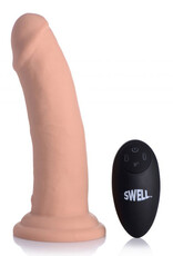 XR Brands Swell Swell 7X Inflatable And Vibrating Remote Control Silicone Dildo 7"