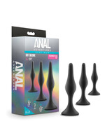 Blush Novelties Anal Adventures Platinum Silicone Beginner Plug Kit Black