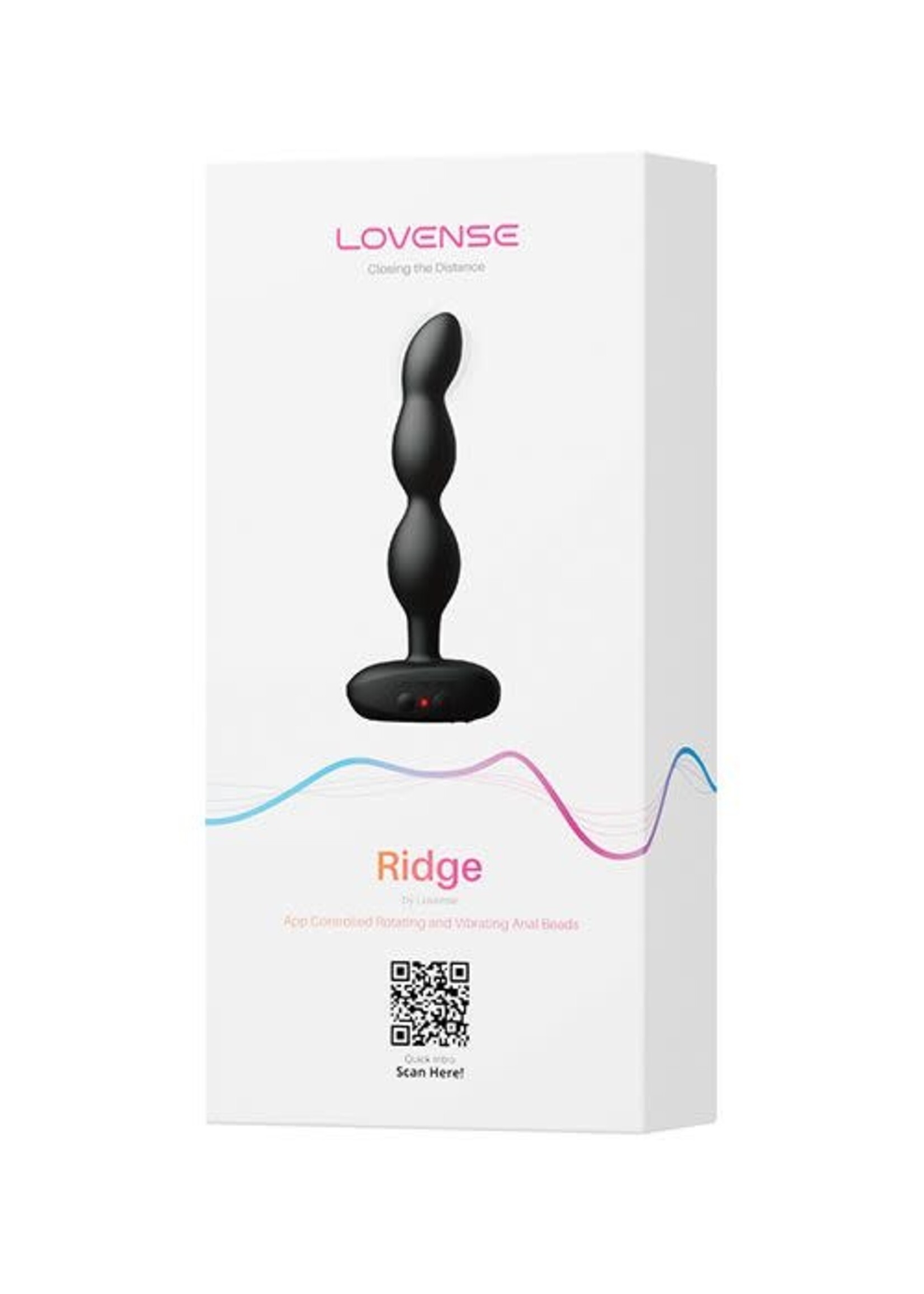 LOVENSE Lovense Ridge Bumpy Anal Plug - Black