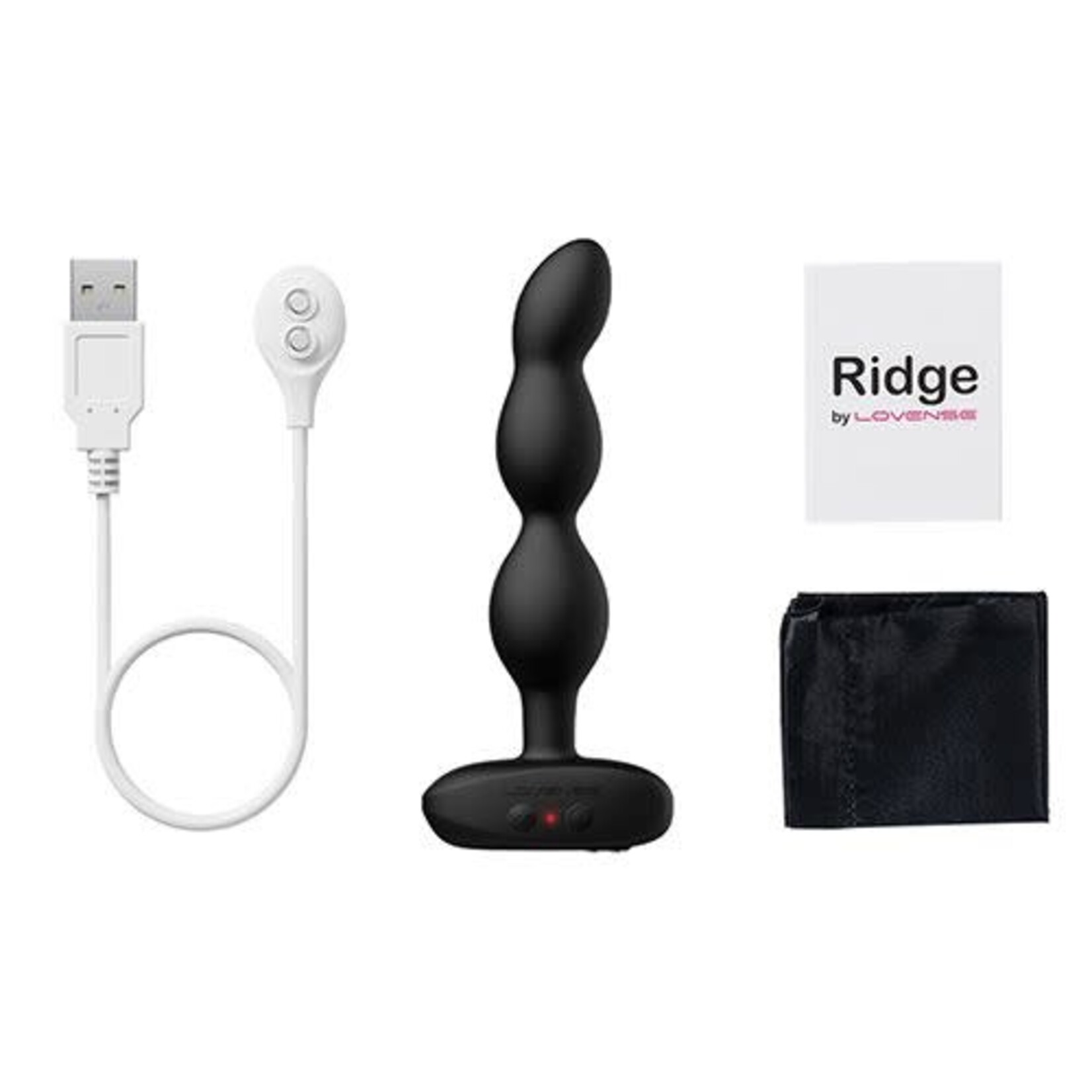 LOVENSE Lovense Ridge Bumpy Anal Plug - Black
