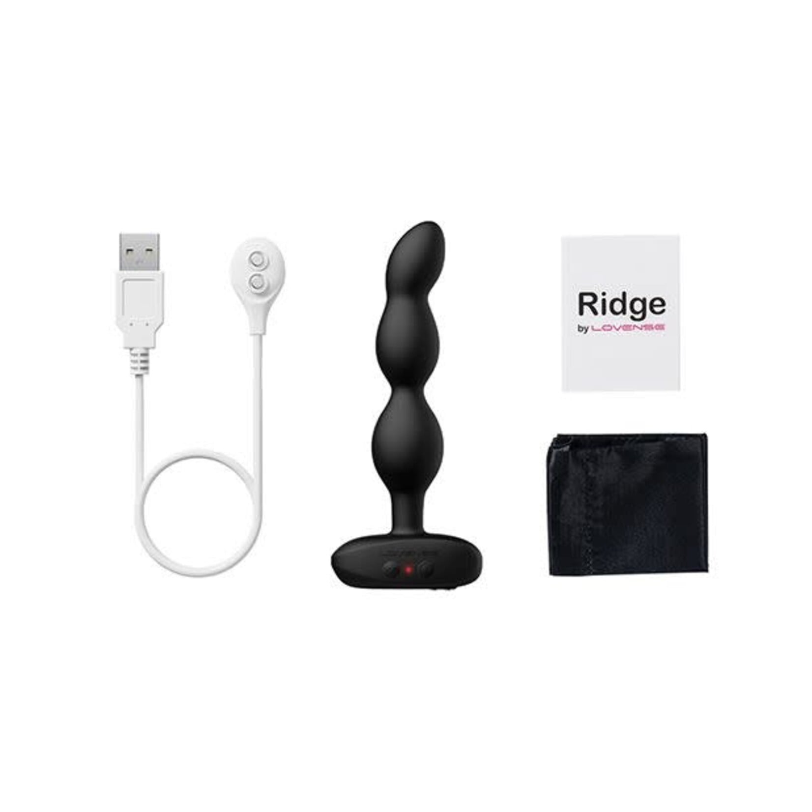 LOVENSE Lovense Ridge Bumpy Anal Plug - Black