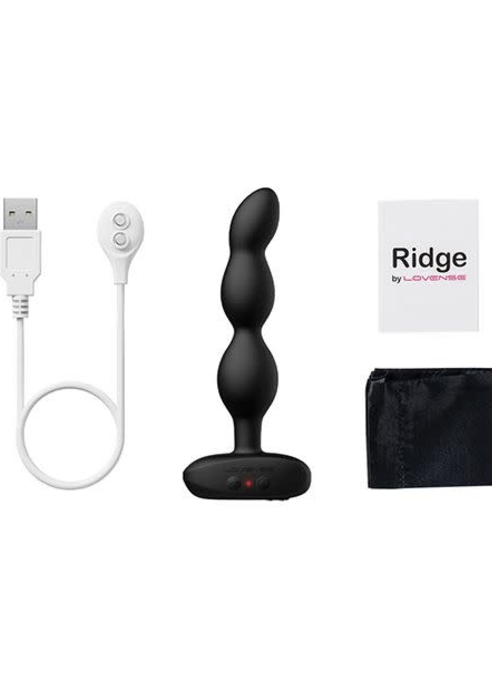 LOVENSE Lovense Ridge Bumpy Anal Plug - Black