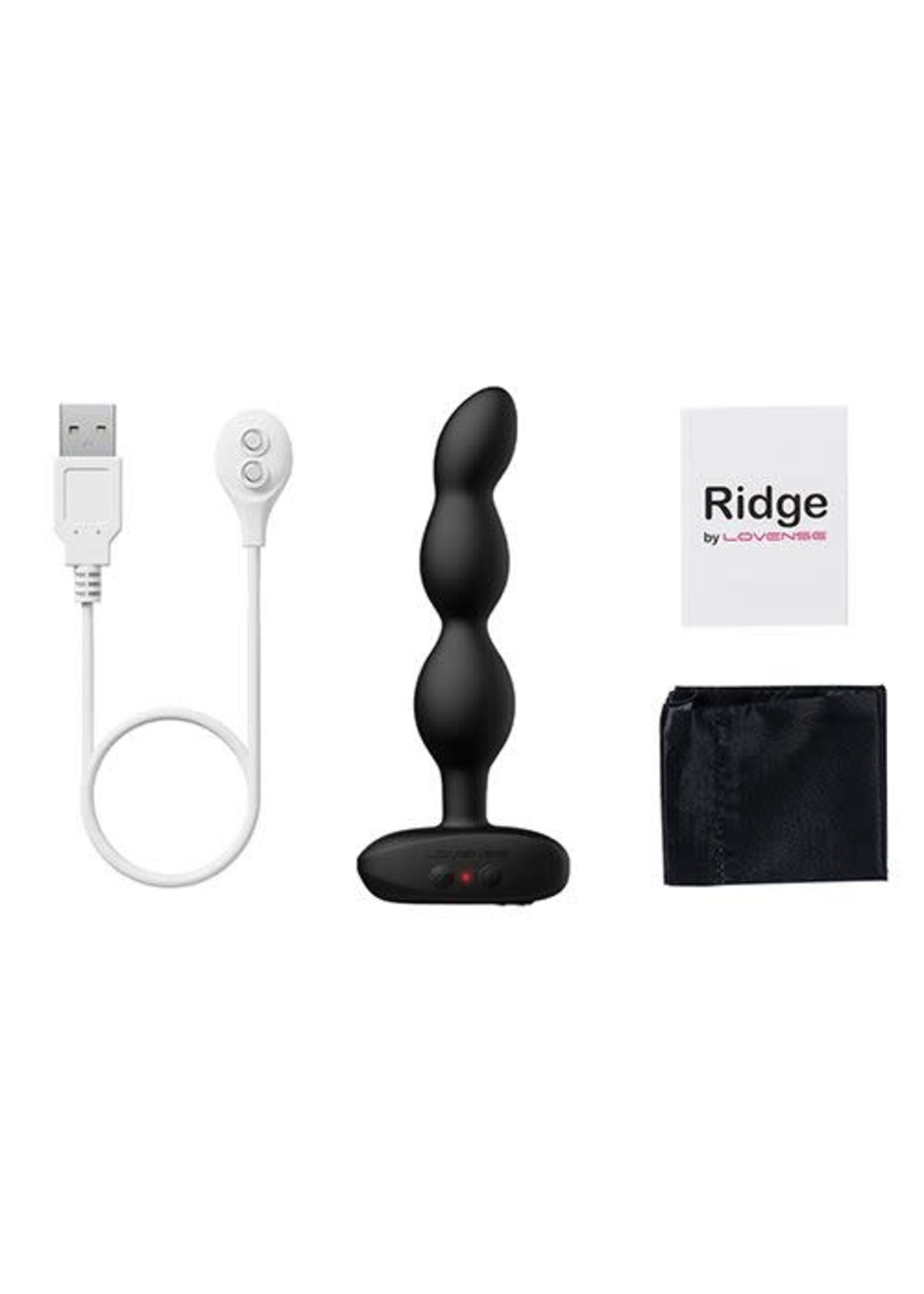 LOVENSE Lovense Ridge Bumpy Anal Plug - Black