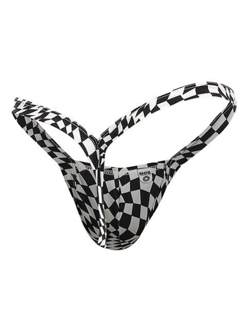 Male Basics Y Buns Thong Checkers Spanky's Adult Emporium