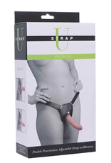 XR Brands Strap U Plena II Double Penetration Adjustable Strap on Harness