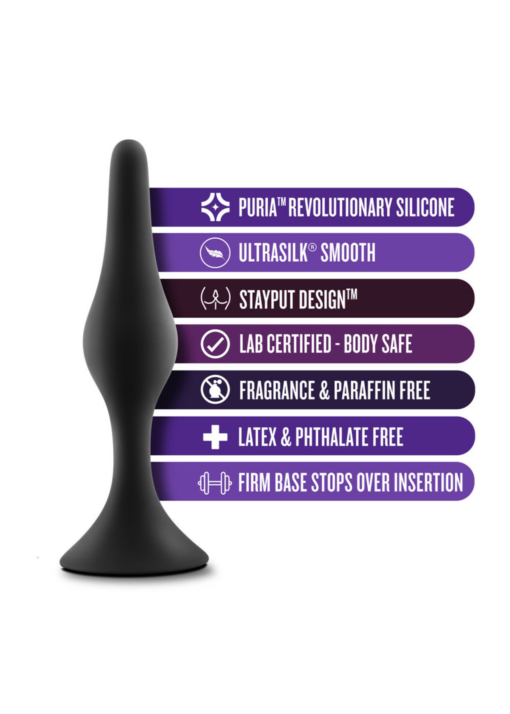 Blush Novelties Anal Adventures Platinum Silicone Beginner Plug