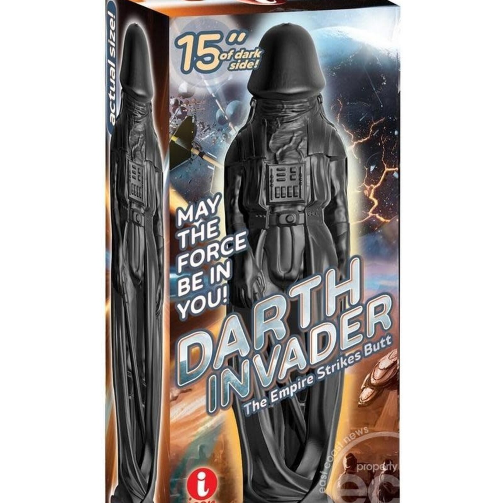 Icon Brands Darth Invader Massive Dildo 15in - Black