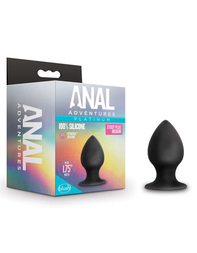 Blush Novelties Anal Adventures Platinum Silicone Anal Stout Plug