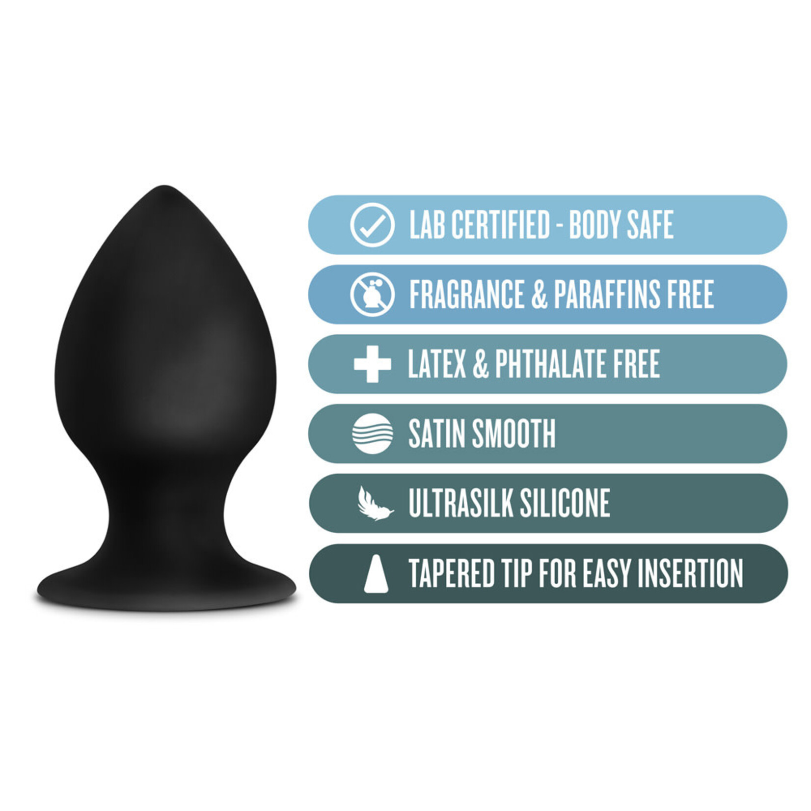 Blush Novelties Anal Adventures Platinum Silicone Anal Stout Plug