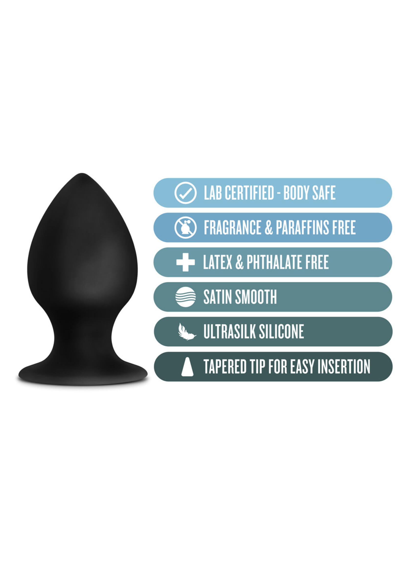 Blush Novelties Anal Adventures Platinum Silicone Anal Stout Plug