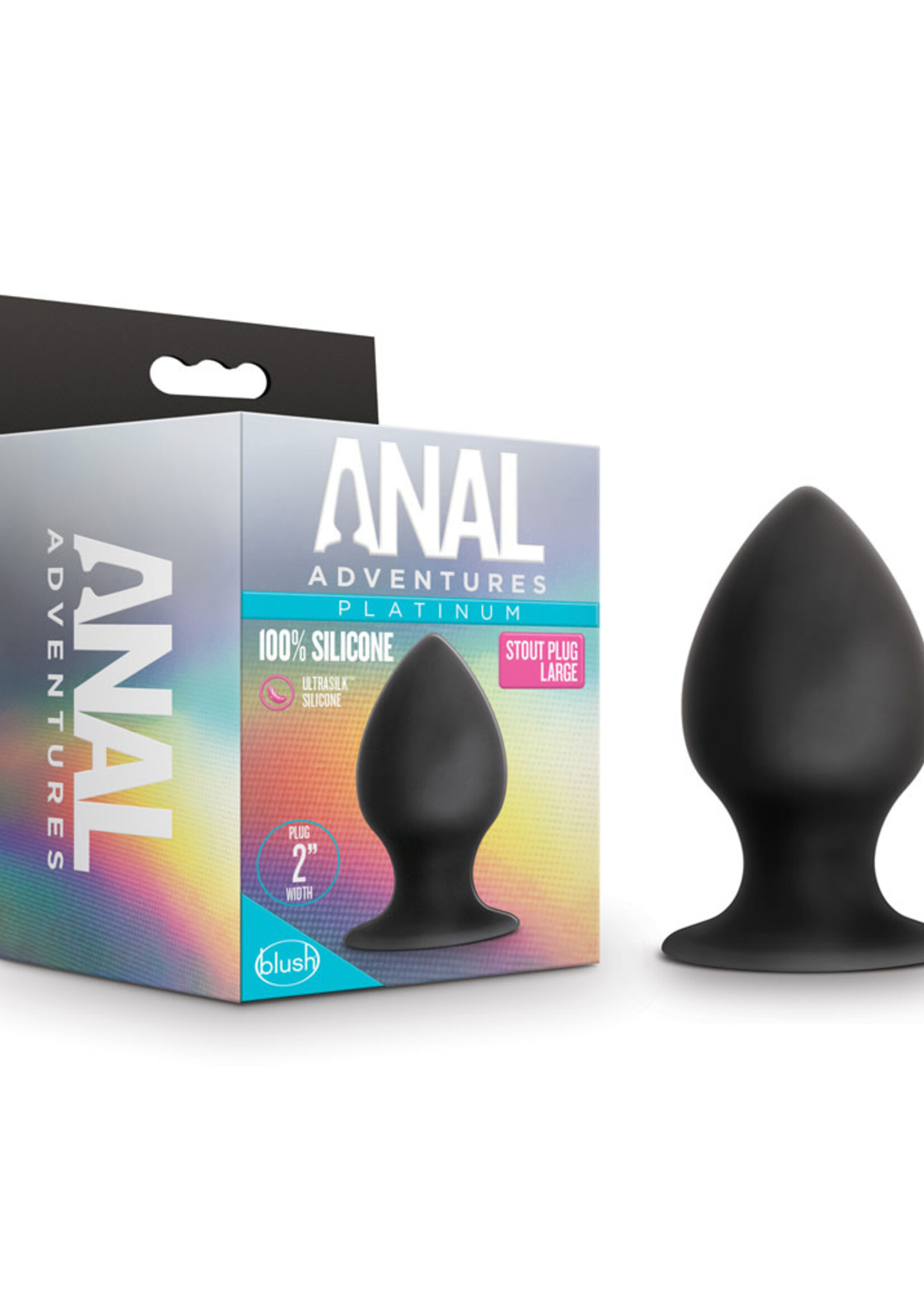 Blush Novelties Anal Adventures Platinum Silicone Anal Stout Plug