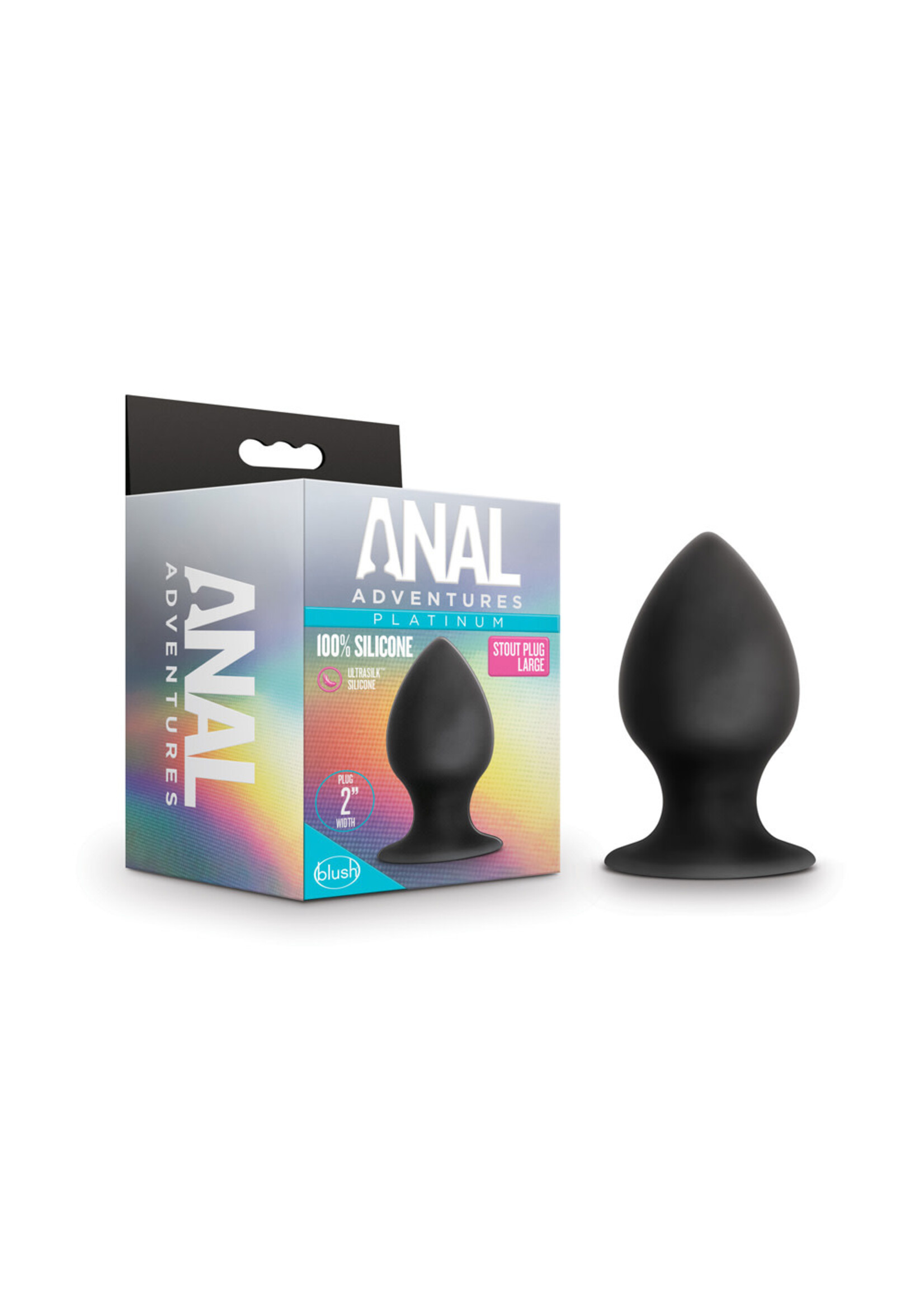 Blush Novelties Anal Adventures Platinum Silicone Anal Stout Plug