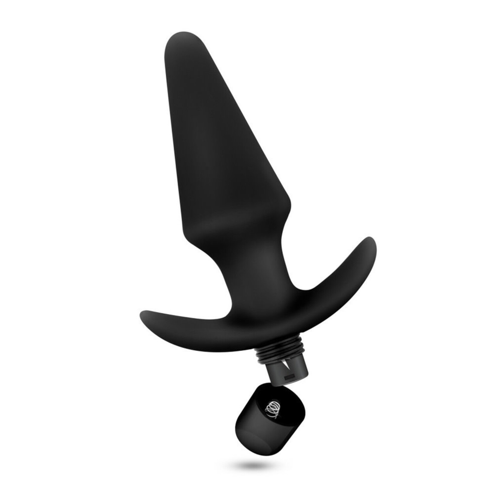 Blush Novelties Anal Adventures Platinum Silicone Vibrating Plug Black
