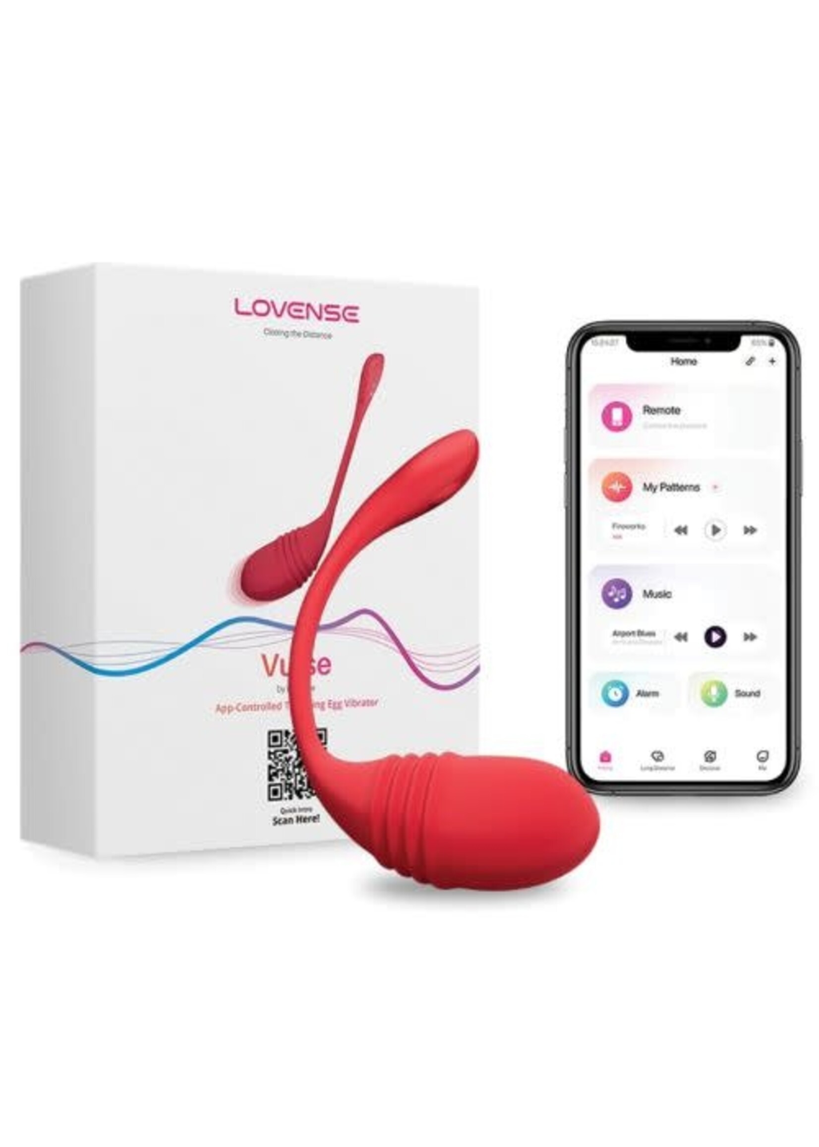 LOVENSE Lovense Vulse Thrusting Egg - Red