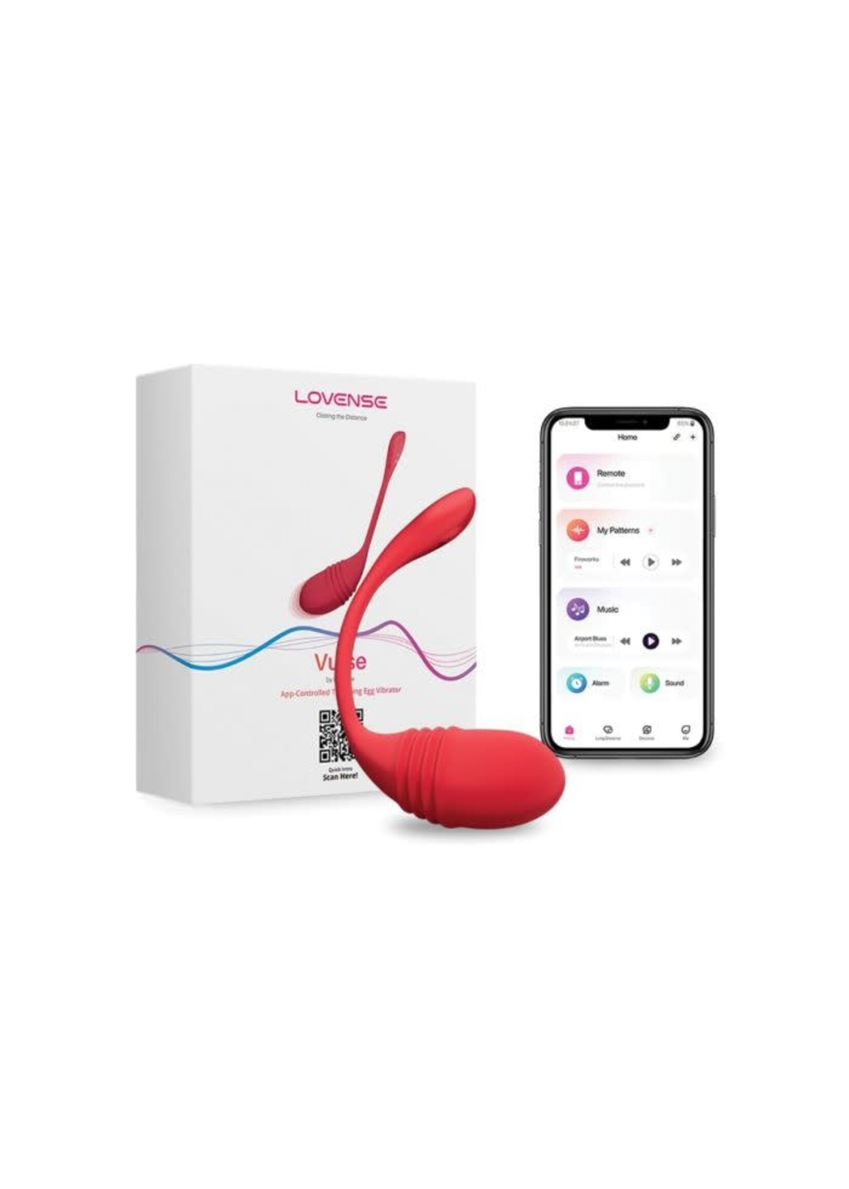 LOVENSE Lovense Vulse Thrusting Egg - Red