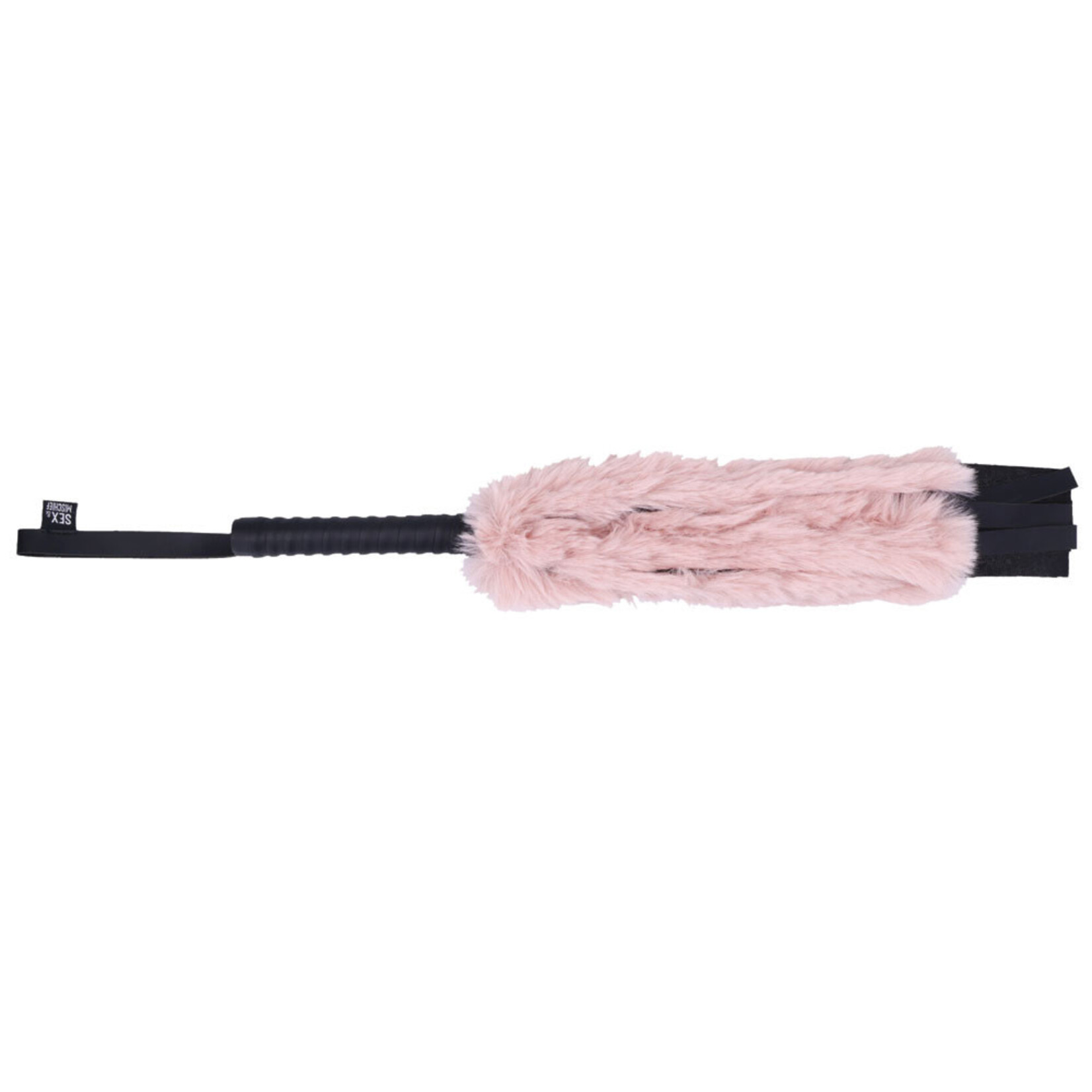 Sportsheets Brat Faux Fur Flogger - Pink/black