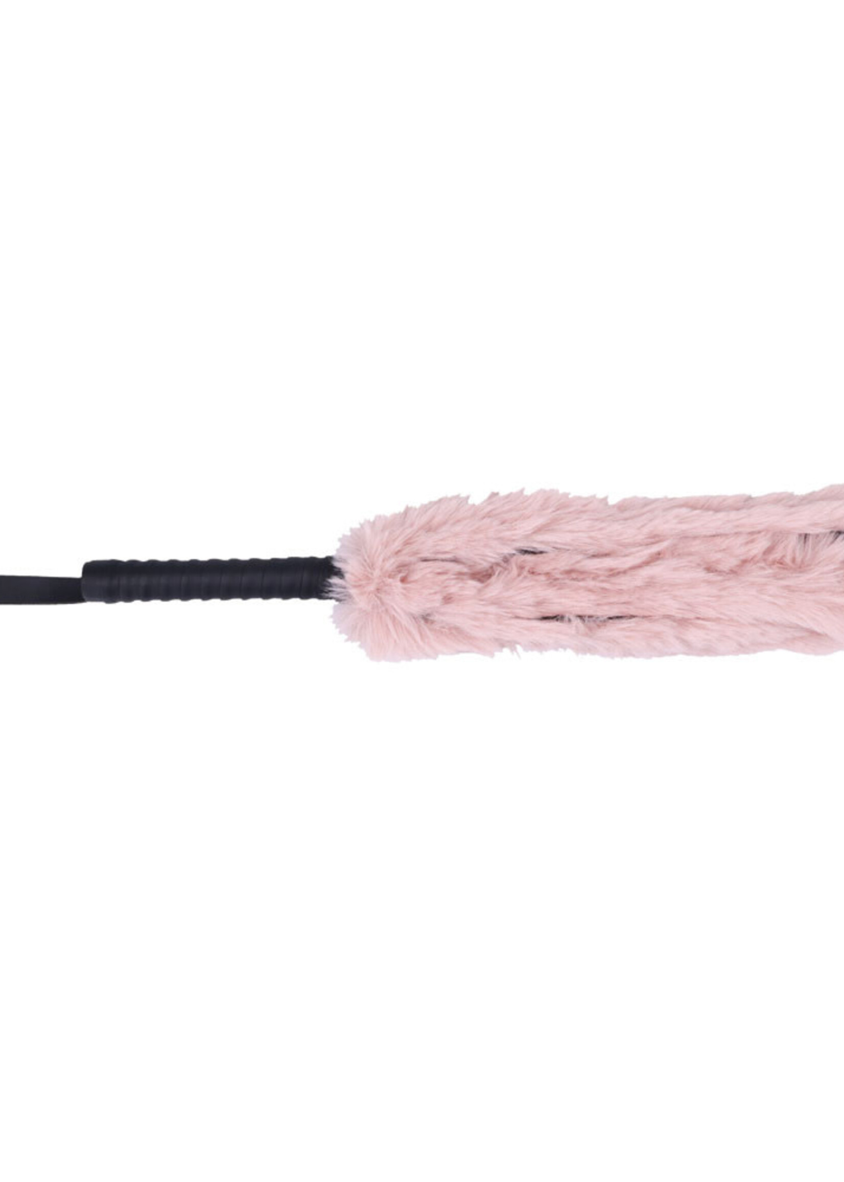 Sportsheets Brat Faux Fur Flogger - Pink/black