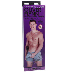 Doc Johnson Signature Cocks Oliver Flynn 10" Ultraskyn Cock With Removable Vac-U-Lock Suction Cup Vanilla