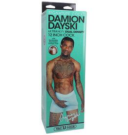 Doc Johnson Signature Cocks Damion Dayski 12" Ultraskyn Cock With Removable Vac-U-Lock Suction Cup Chocolate