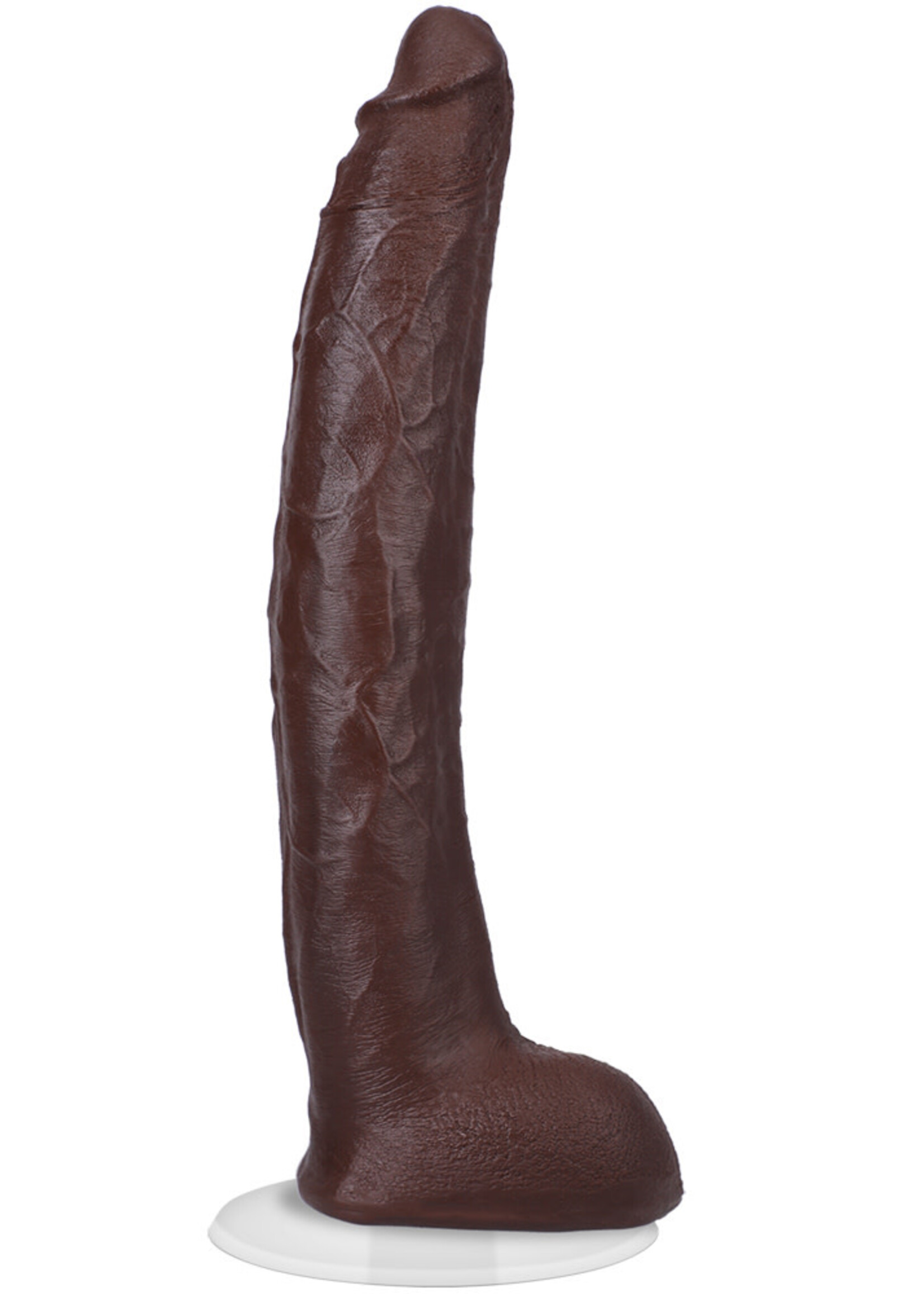 Doc Johnson Signature Cocks Damion Dayski 12" Ultraskyn Cock With Removable Vac-U-Lock Suction Cup Chocolate